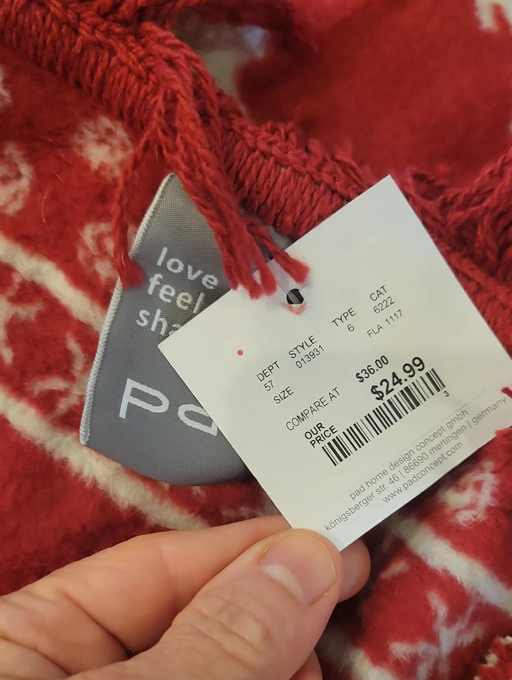 Holiday Throw Blanket By PAD HOME